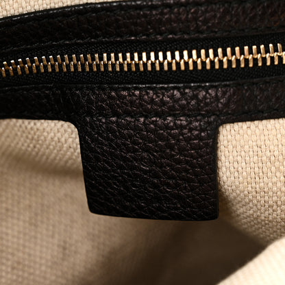 Gucci Pebbled Calfskin Large Soho Hobo Black Black 6 of 10