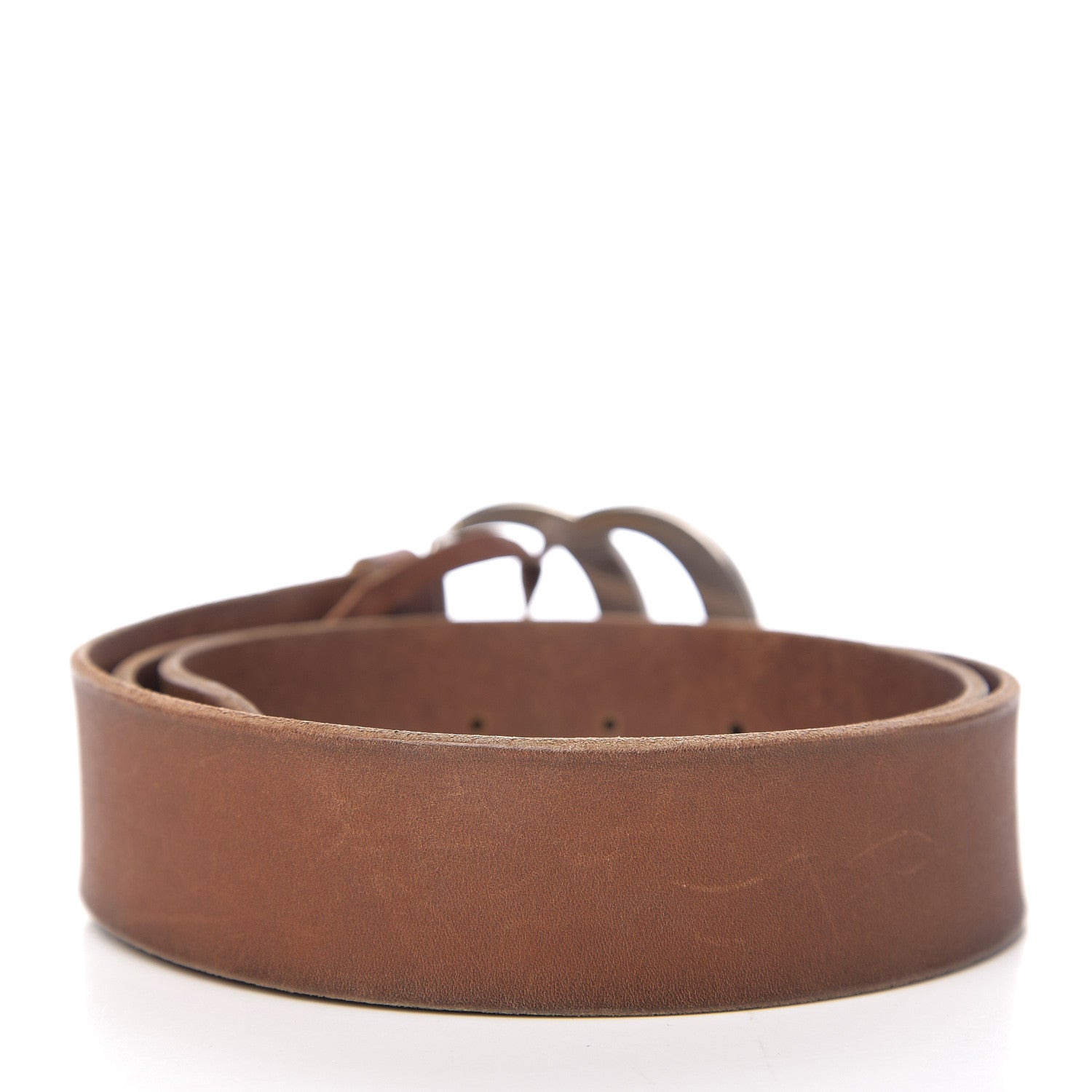 Gucci Cuoio Toscano Nickel Double Double G 40mm Belt 90 36 Cuir 2 of 6