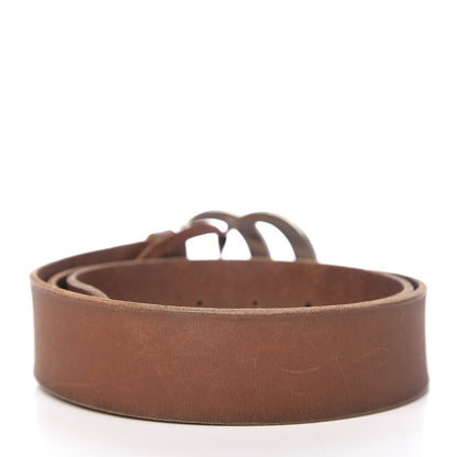 Gucci Cuoio Toscano Nickel Double Double G 40mm Belt 90 36 Cuir 2 of 6