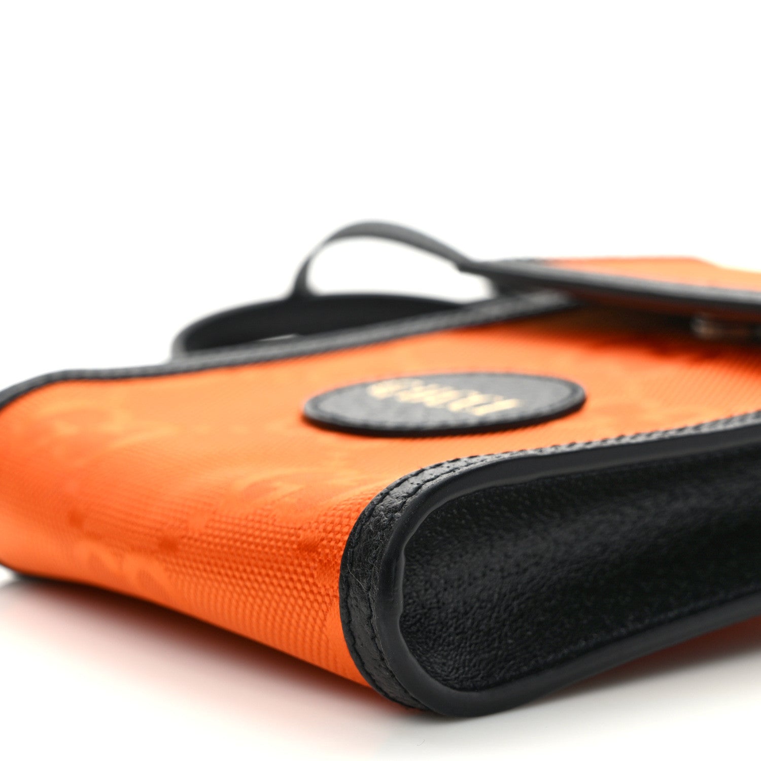 Gucci Econyl Nylon Monogram Off The Grid Crossbody Bag Carrot Orange Black 7 of 7