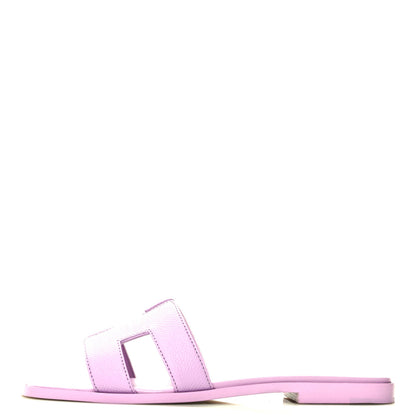 Hermes Epsom Oran Sandals 35.5 Violet Amethyst 1 of 9