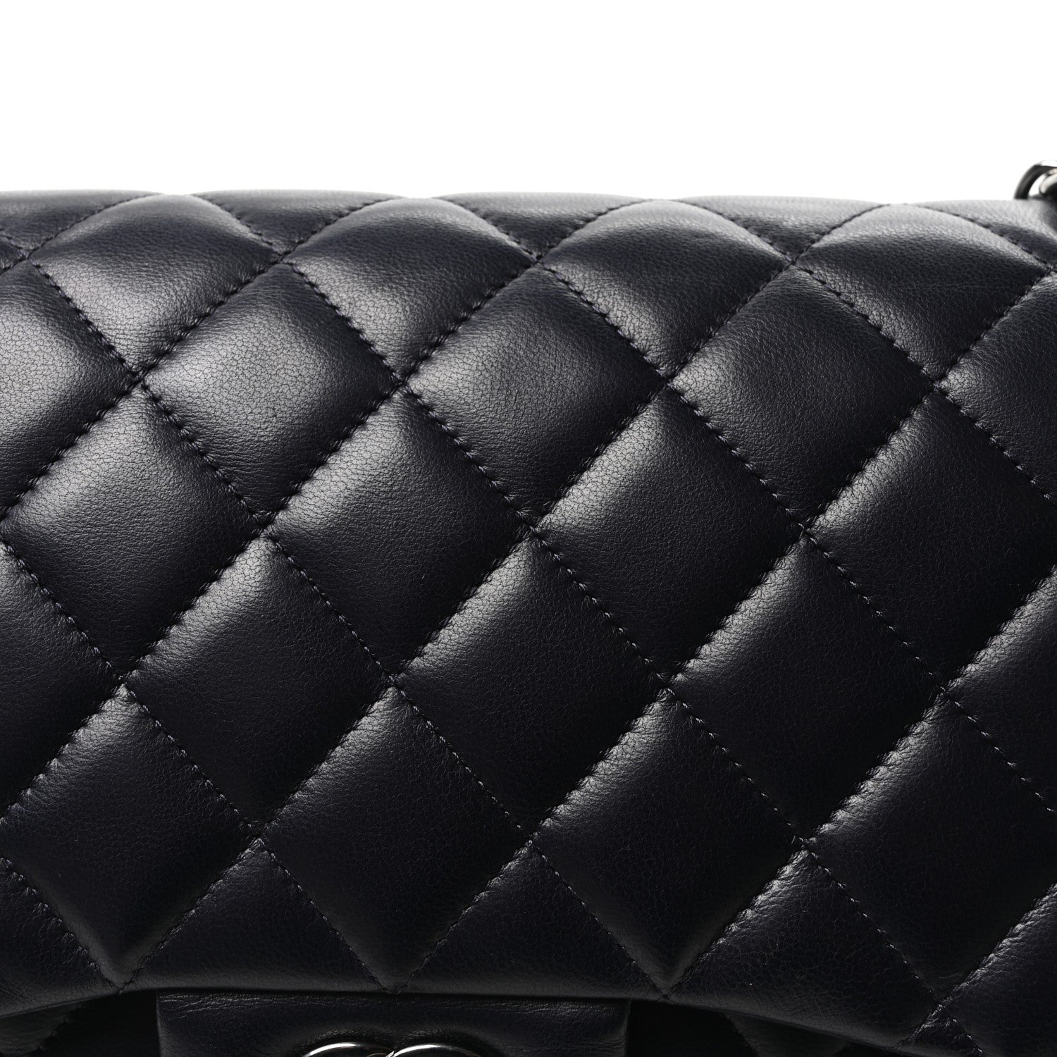 Chanel Lambskin Quilted Jumbo Double Flap Navy 8 of 10
