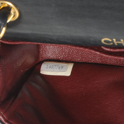 Chanel Lambskin Quilted Mini Flap Black 7 of 7