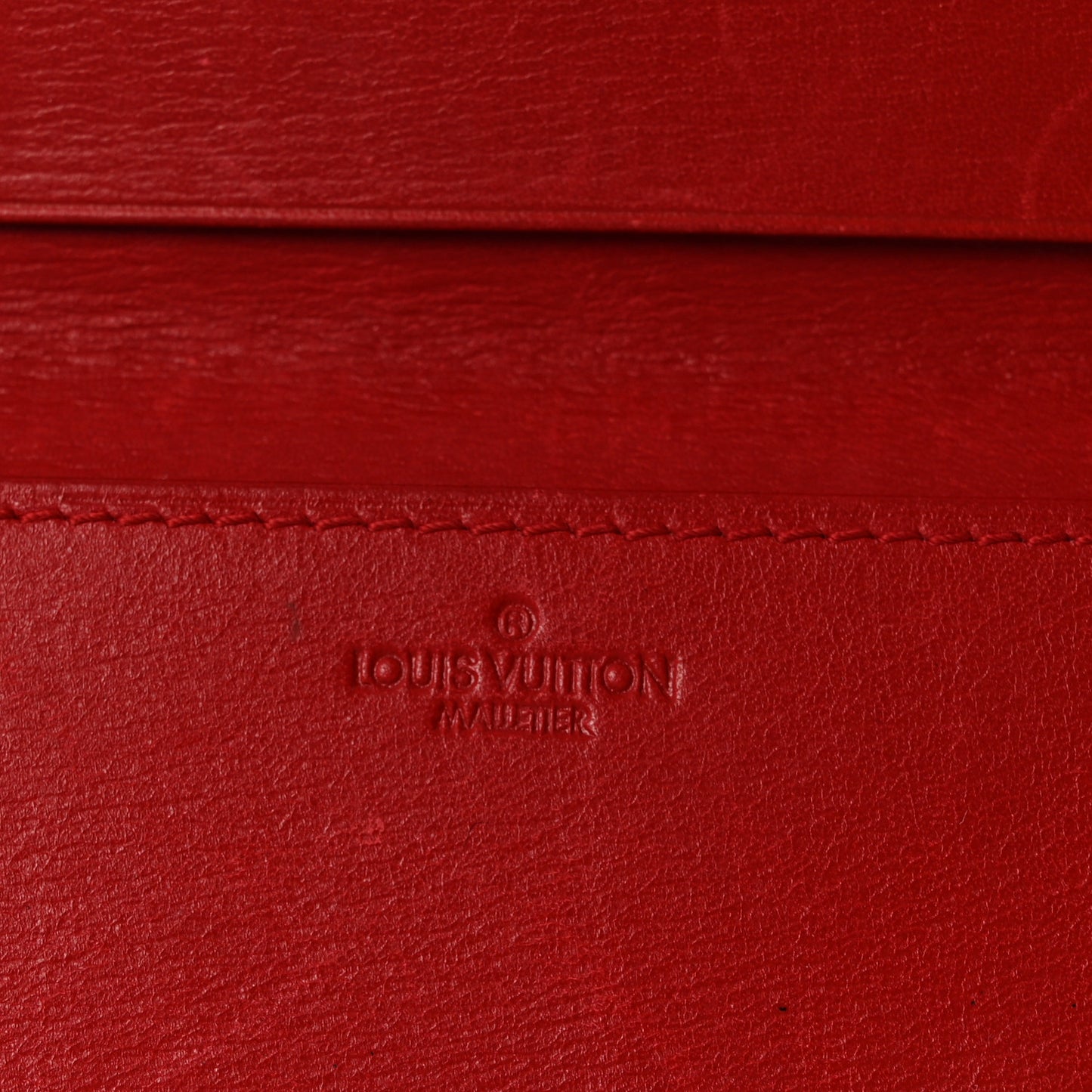 Epi Simple Checkbook Cover Castillan Red