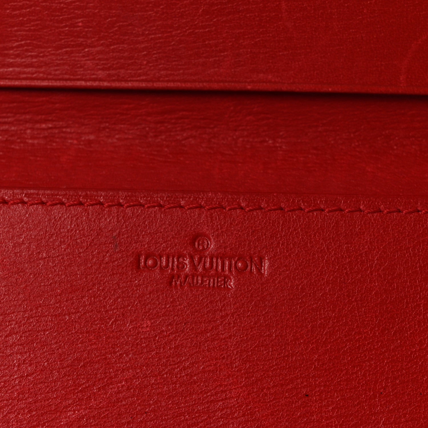 Louis Vuitton Epi Simple Checkbook Cover Castillan Red 6 of 6