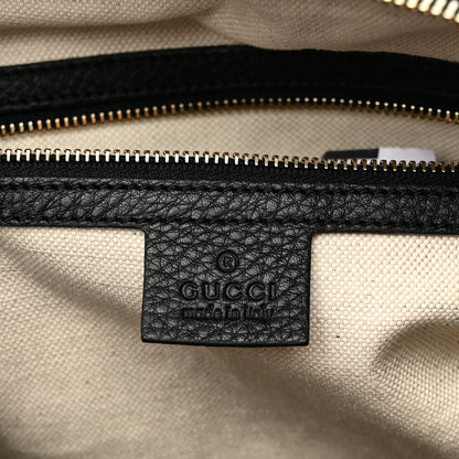 Gucci Calfskin Vintage Web Medium Boston Black 6 of 9