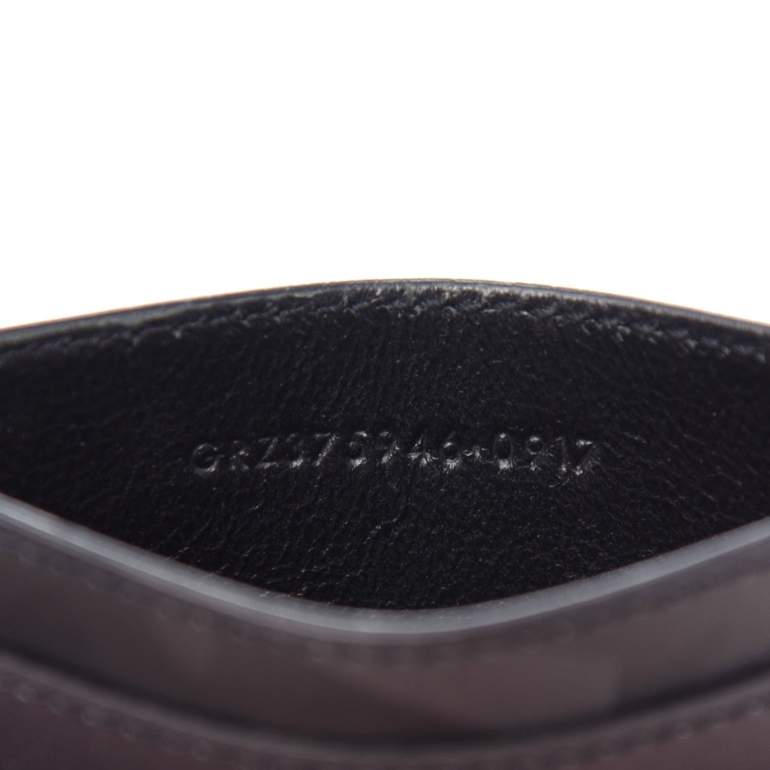 Saint Laurent Calfskin Camouflage Credit Card Case Black Grey 7 of 8