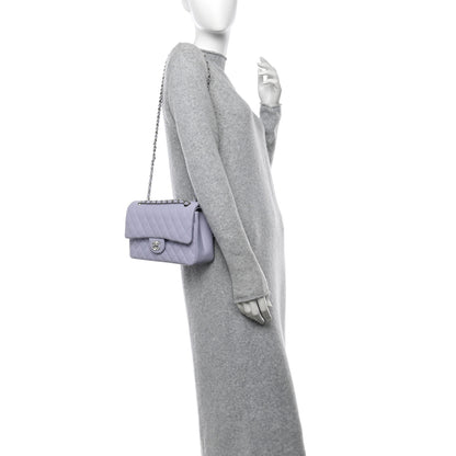Chanel Caviar Quilted Medium Double Flap Light Purple 2 of 11