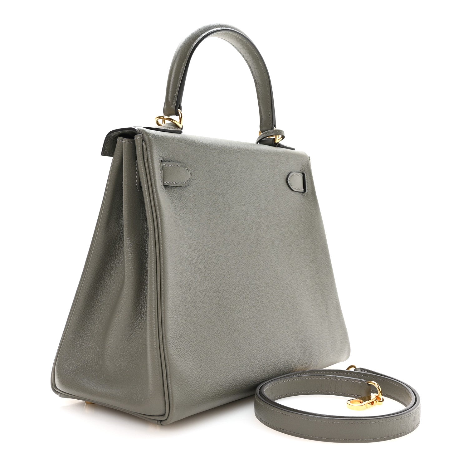 Hermes Evercolor Kelly Retourne 28 Gris Meyer 2 of 10