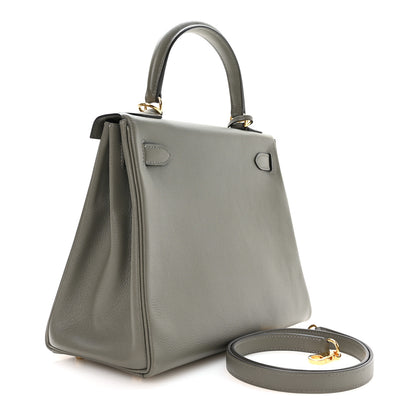 Hermes Evercolor Kelly Retourne 28 Gris Meyer 2 of 10