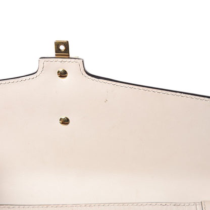 Gucci Calfskin Web Medium Sylvie Top Handle Bag White 9 of 20