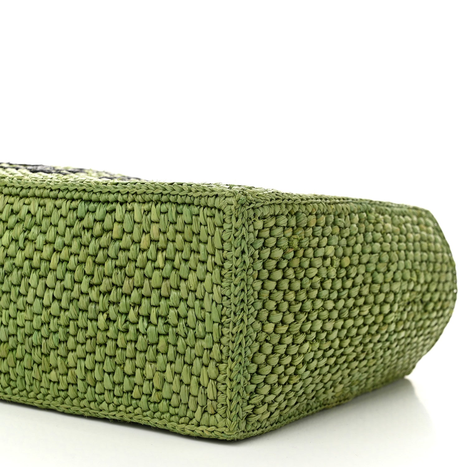 Loewe X PAULA'S IBIZA Raffia Font Tote Green 9 of 9