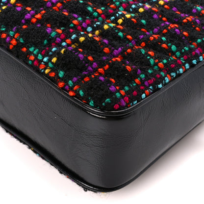 Saint Laurent Tweed Calfskin Monogram Lou Camera Bag Black 10 of 10