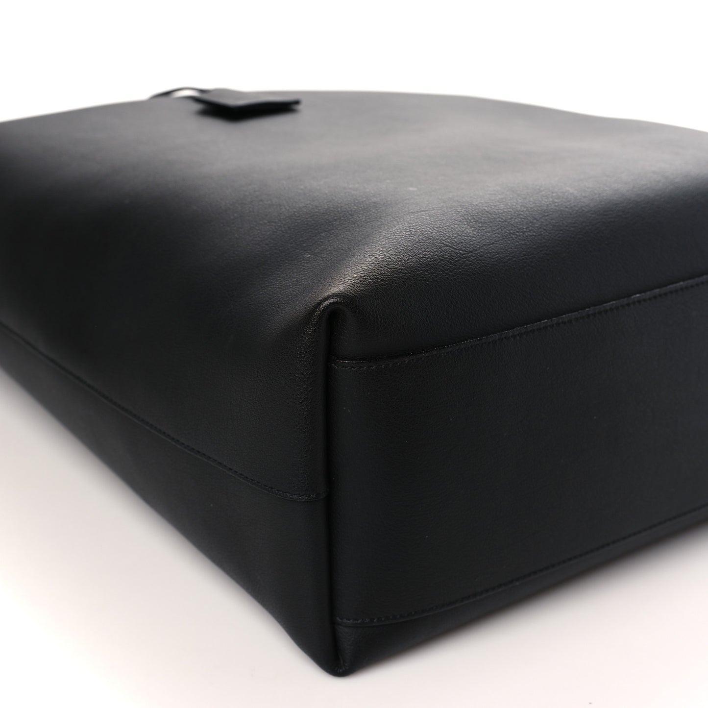 Calfskin Medium Shopping Tote Black