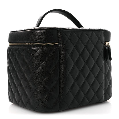 Chanel Caviar Quilted Large Vanity Pouch Black 3 of 12