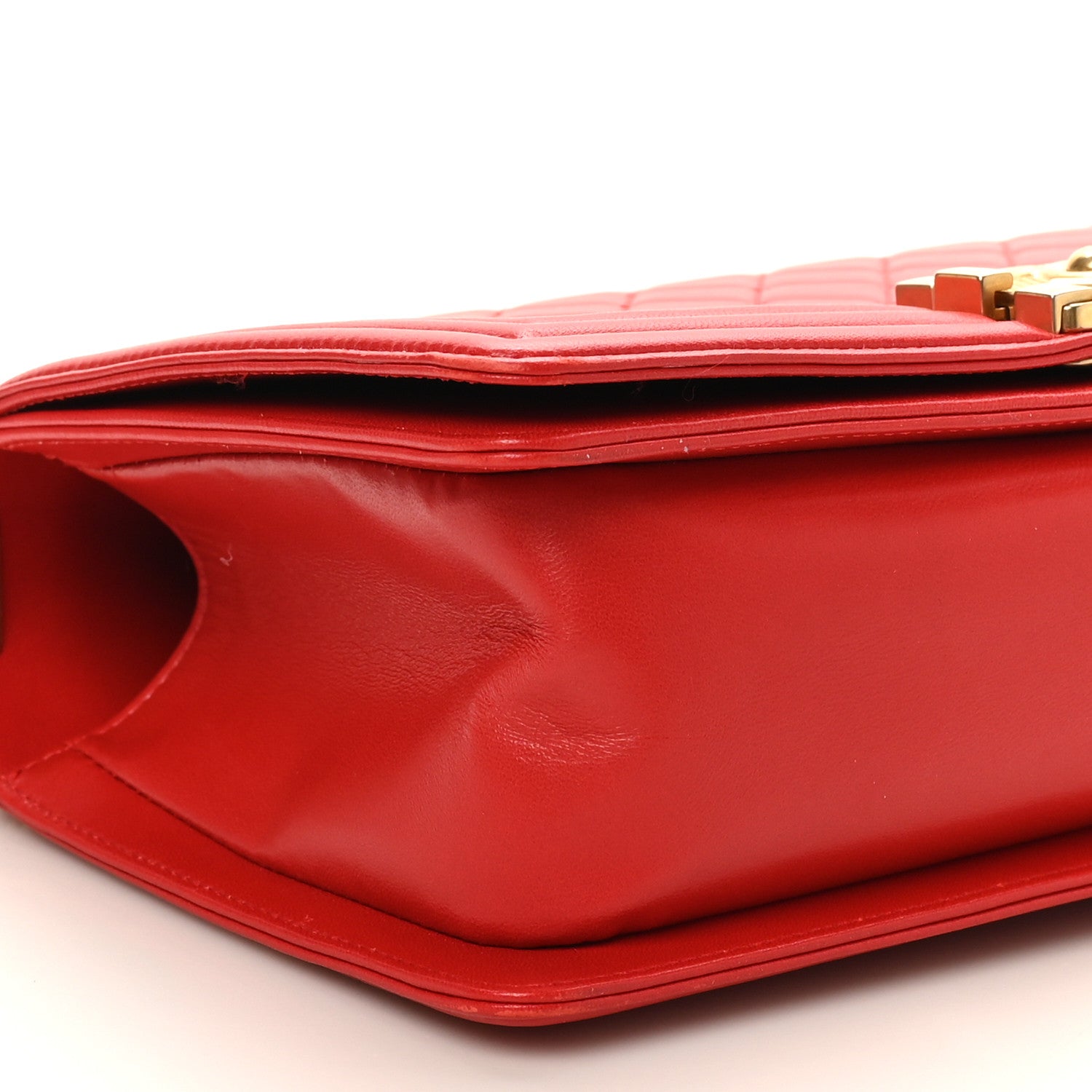 Chanel Lambskin Quilted Medium Boy Flap Red 9 of 10