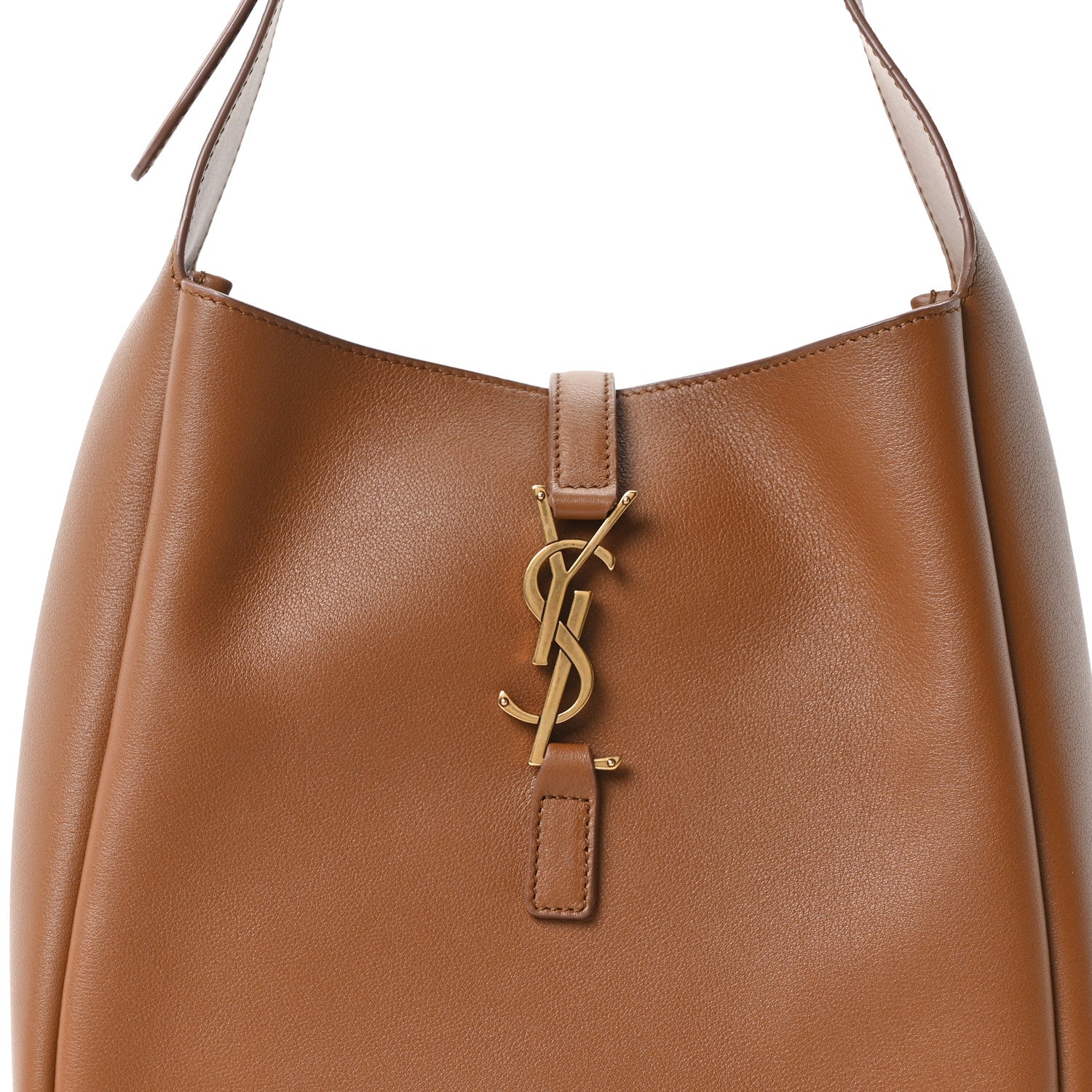 Saint Laurent Smooth Calfskin Small Le 5 A 7 Soft Hobo Fox 7 of 10