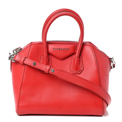 Givenchy Sugar Goatskin Mini Antigona Red 1 of 9