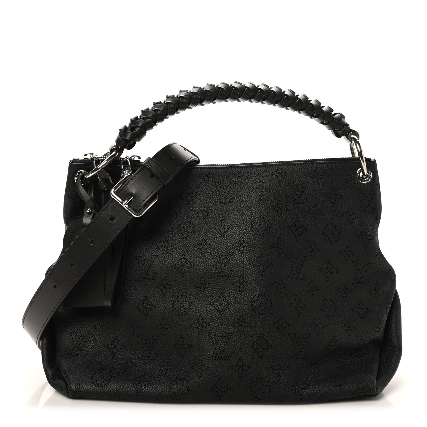 Louis Vuitton Mahina Beaubourg Hobo MM Black 1 of 9
