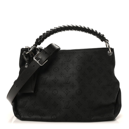 Louis Vuitton Mahina Beaubourg Hobo MM Black 1 of 9