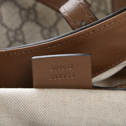 Gucci GG Supreme Monogram Large Nice Tote Brown 6 of 7