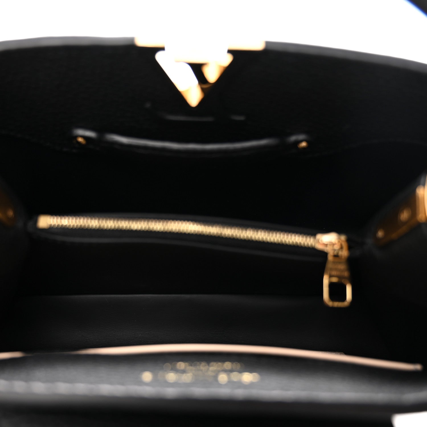 Louis Vuitton Taurillon Confetti Capucines BB Black 5 of 9