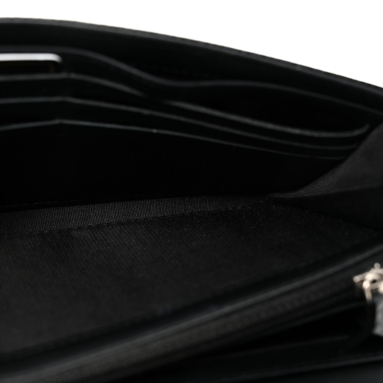 Chanel Caviar Timeless CC Large Gusset Flap Wallet Black 5 of 9
