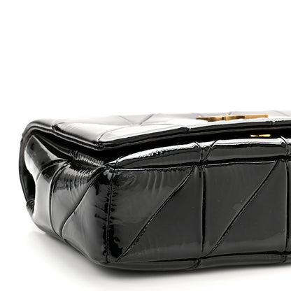 Saint Laurent Patent Patchwork Monogram Medium Jamie Black 10 of 12