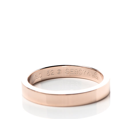 Cartier 18K Pink Gold 3mm C De Cartier Wedding Band Ring 52 6 4 of 5