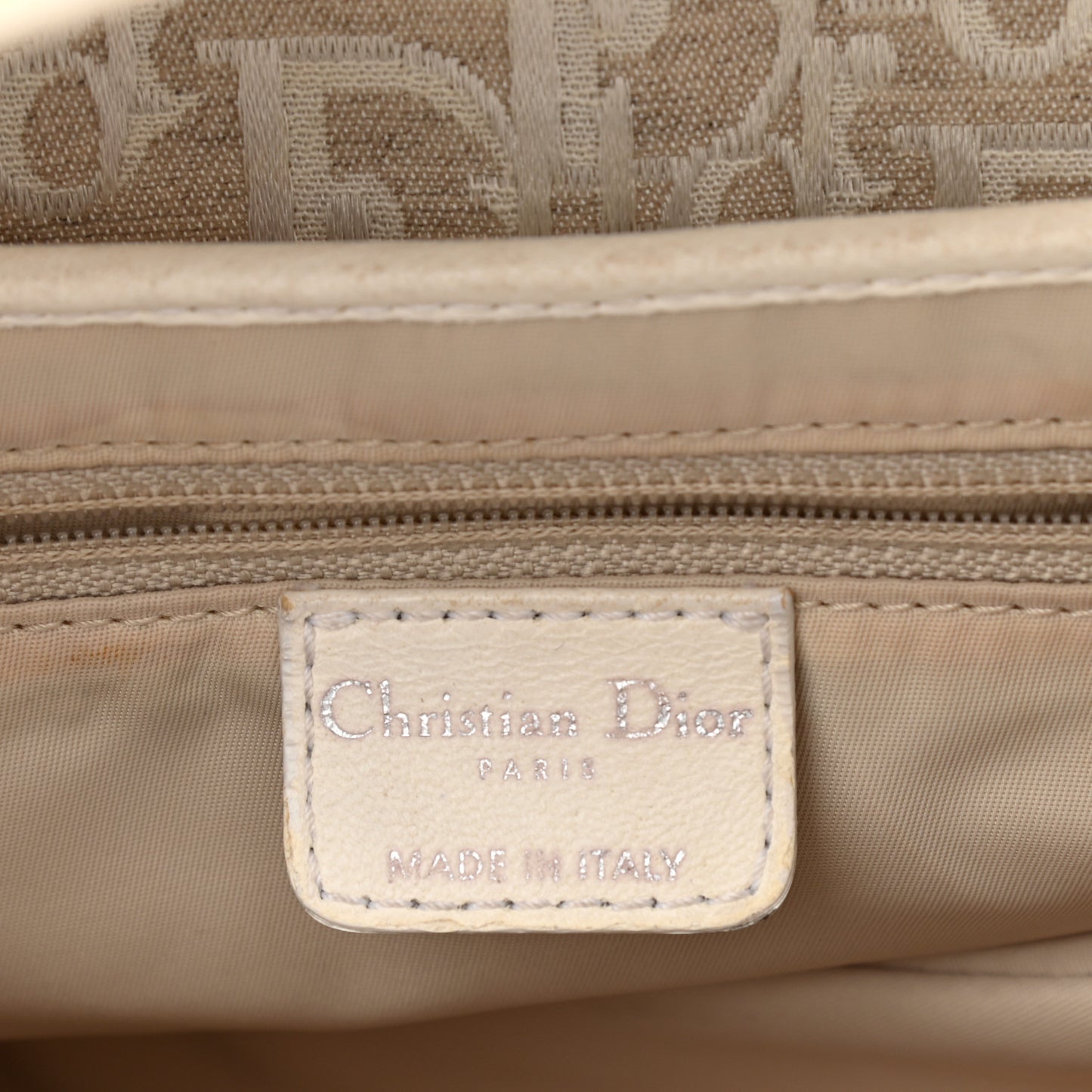 Monogram Saddle Bag White