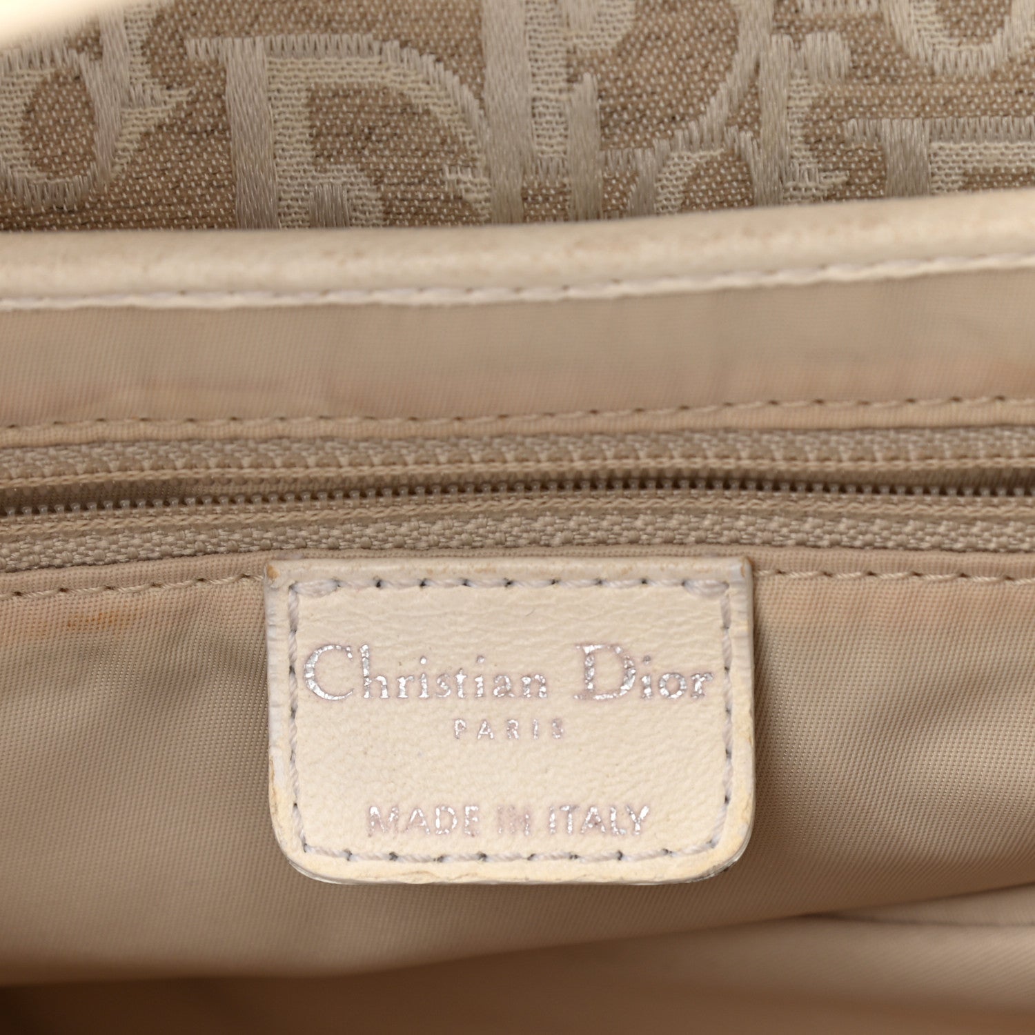 Christian Dior Monogram Saddle Bag White 6 of 15