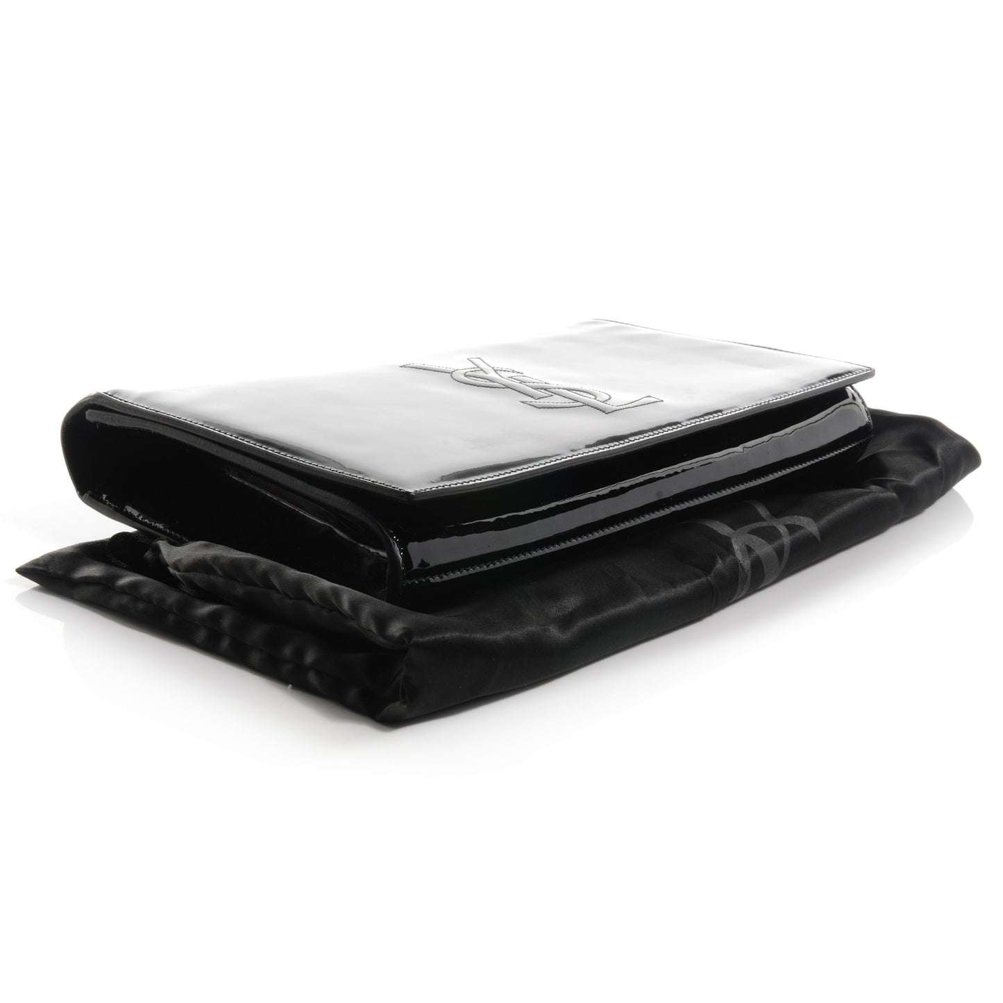 Patent Monogram Large Belle De Jour Clutch Black
