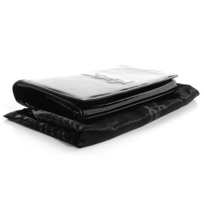 Saint Laurent Patent Monogram Large Belle De Jour Clutch Black 4 of 8