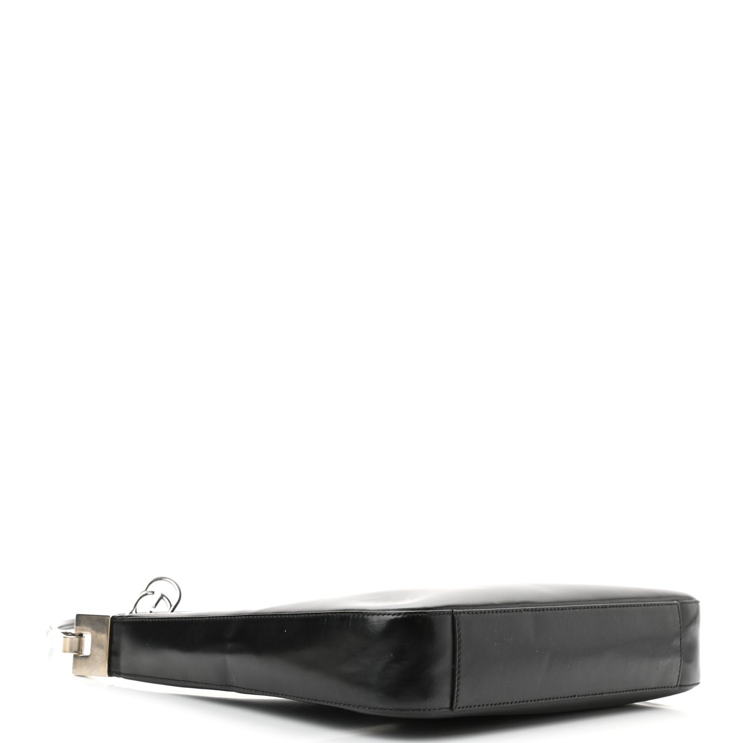 Calfskin Interlocking G Shoulder Bag Black