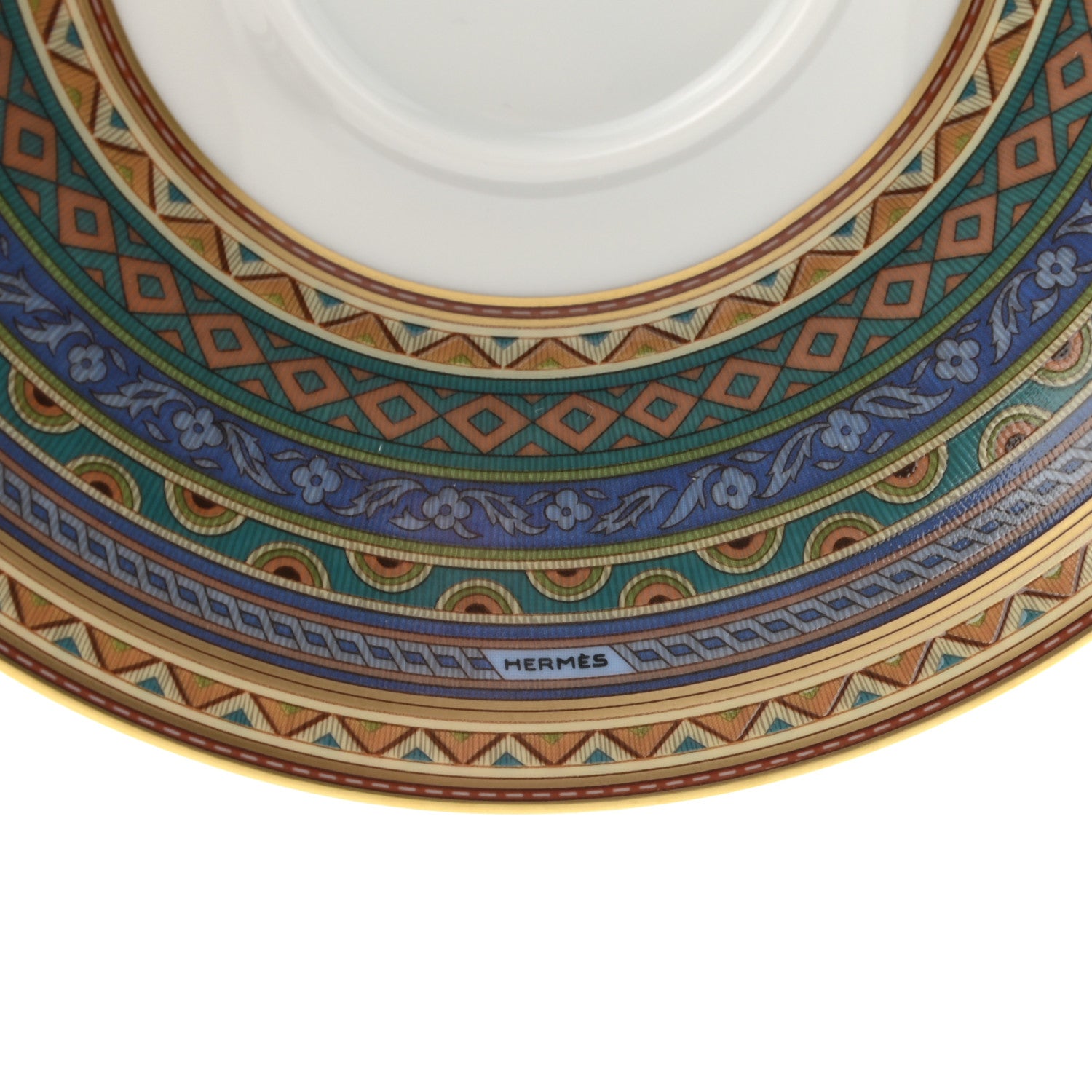 Hermes Porcelain Cheval d'Orient Tea Cup and Saucer Set of 2 9 of 10
