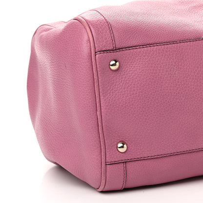 Gucci Pebbled Calfskin Medium Soho Boston Fresia Rose 8 of 12