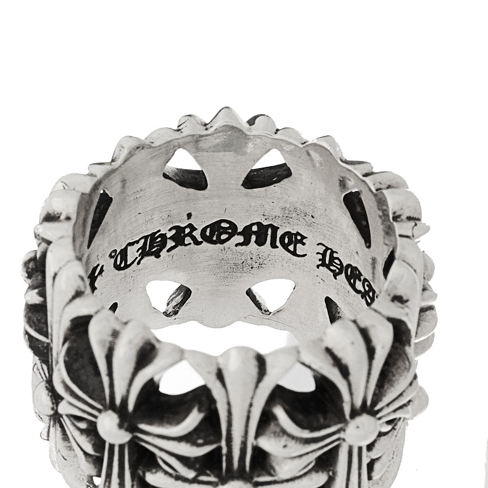 Chrome Hearts Sterling Silver Cemetery Cross Ring 59 8.75 7 of 7