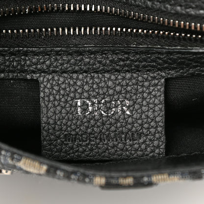 Christian Dior Oblique Saddle Pouch Blue 6 of 10
