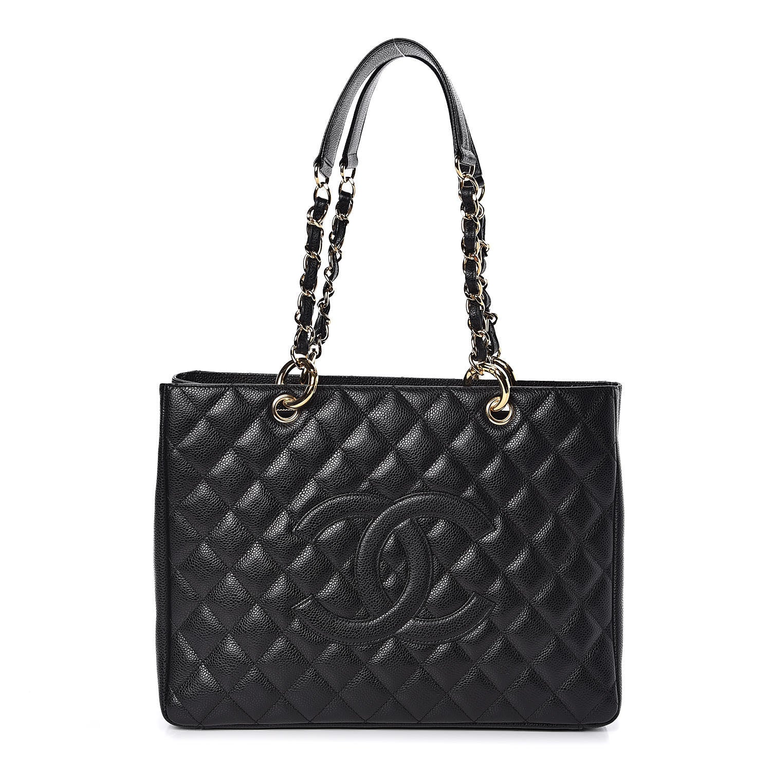 Chanel Caviar Quilted Grand Shopping Tote GST Black 1 of 11