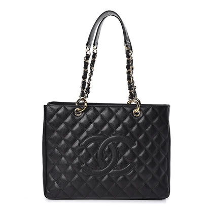 Chanel Caviar Quilted Grand Shopping Tote GST Black 1 of 11