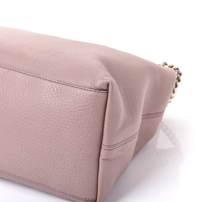 Gucci Pebbled Calfskin Medium Soho Chain Shoulder Bag Dark Cipria 8 of 12