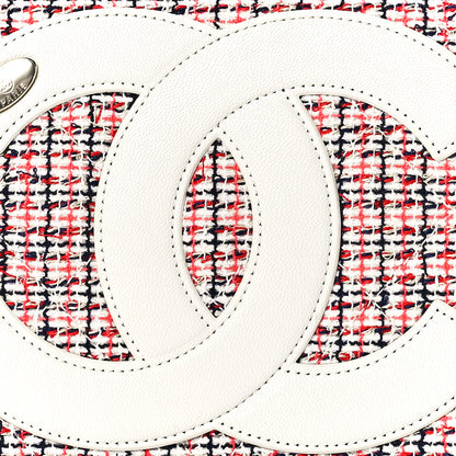 Chanel Tweed CC Mania Flap Bag Black Red White 8 of 11