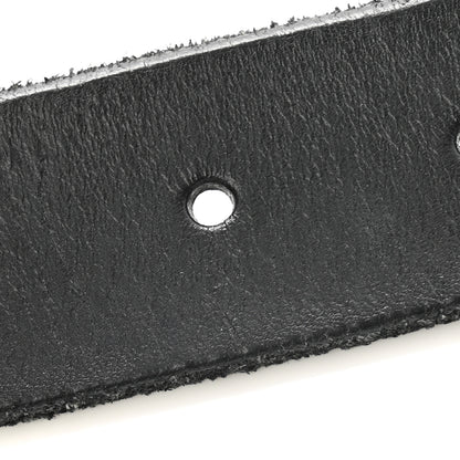 Gucci Cuoio Toscano Nickel Double G 30mm Belt 80 32 Black 9 of 9
