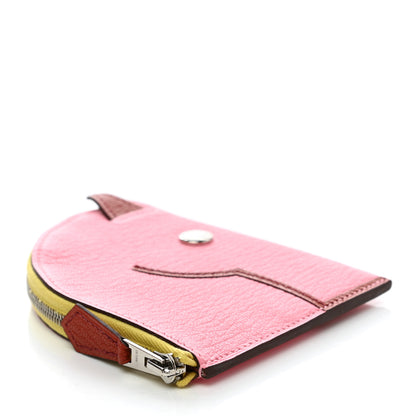 Hermes Chevre Mysore Paddock Change Purse Rose Confetti Brique 4 of 8