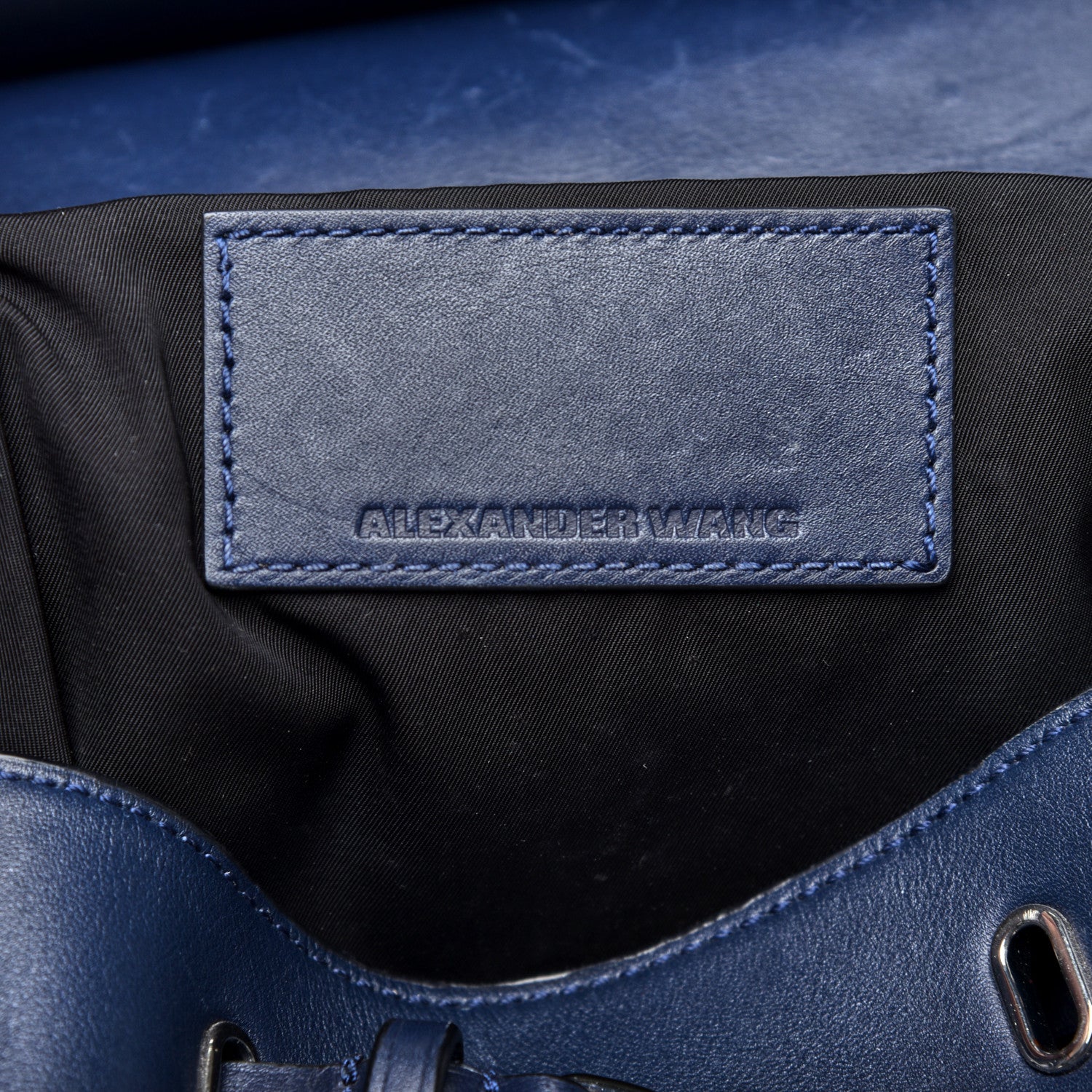 Alexander Wang Calfskin Prisma Skeletal Backpack Blue 7 of 9
