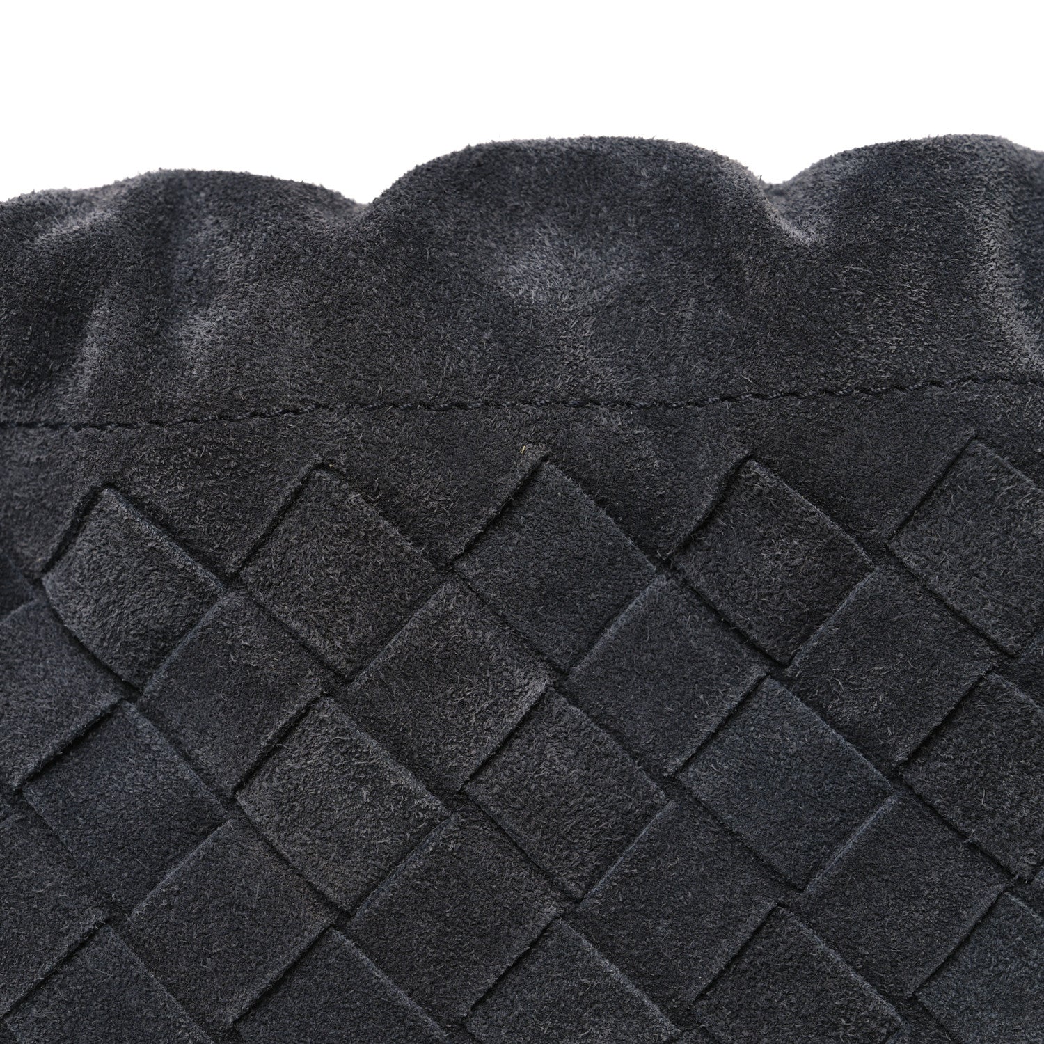 Bottega Veneta Suede Calfskin Intrecciato Medium Dustbag Grey 9 of 11