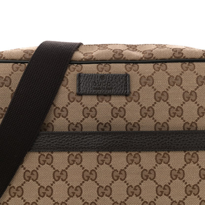 Gucci Monogram Dollar Calfskin Large Camera Case Beige Ebony Testa di Moro Marrone Scuro 8 of 10