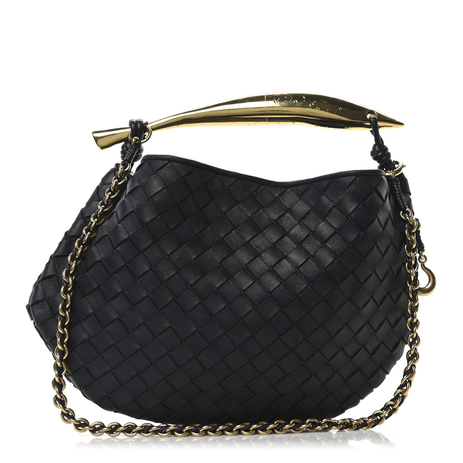 Bottega Veneta Nappa Intrecciato Sardine With Chain Bag Space 1 of 9