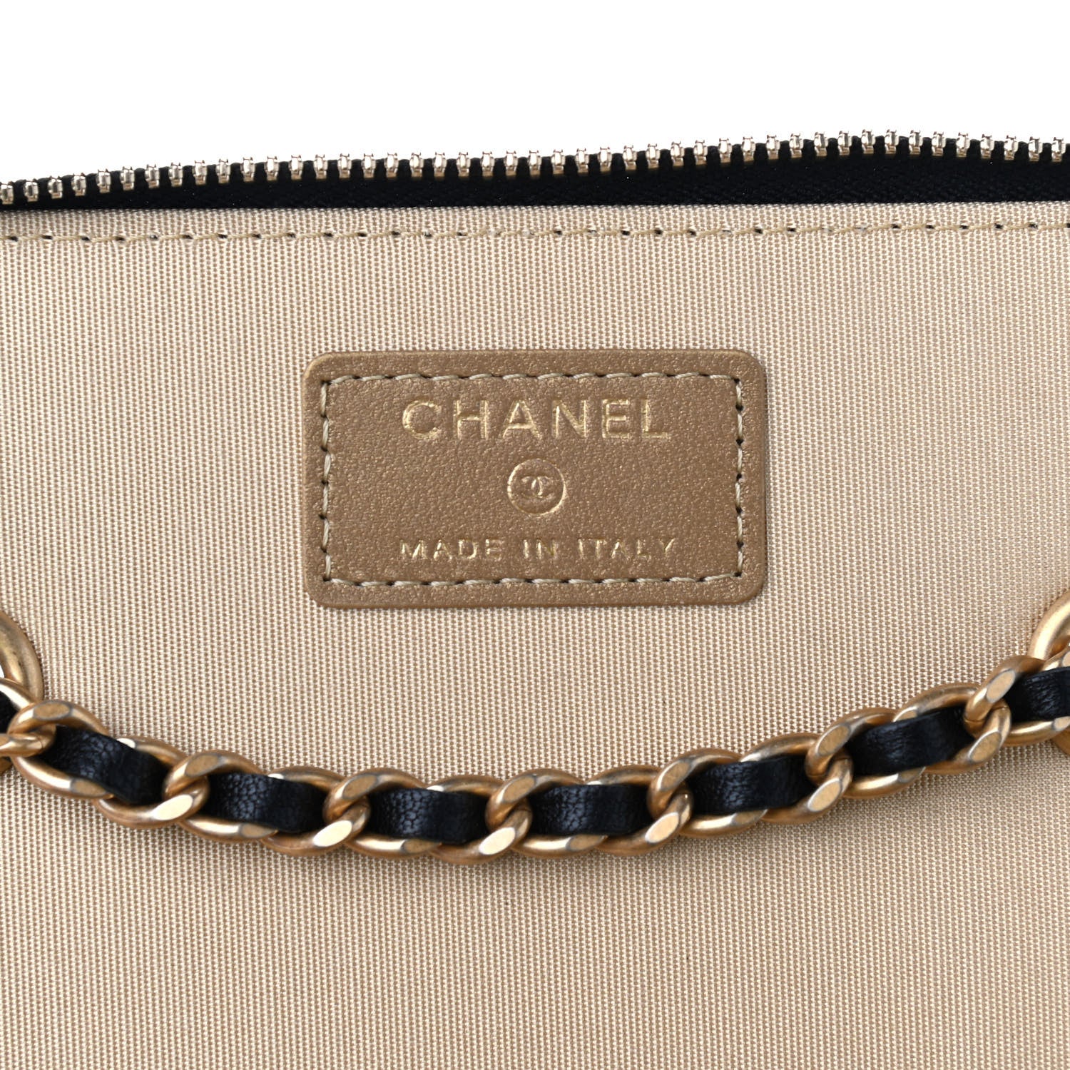 Chanel Lambskin Quilted Pearl Crush Small Vanity Case With Chain Black 8 of 9