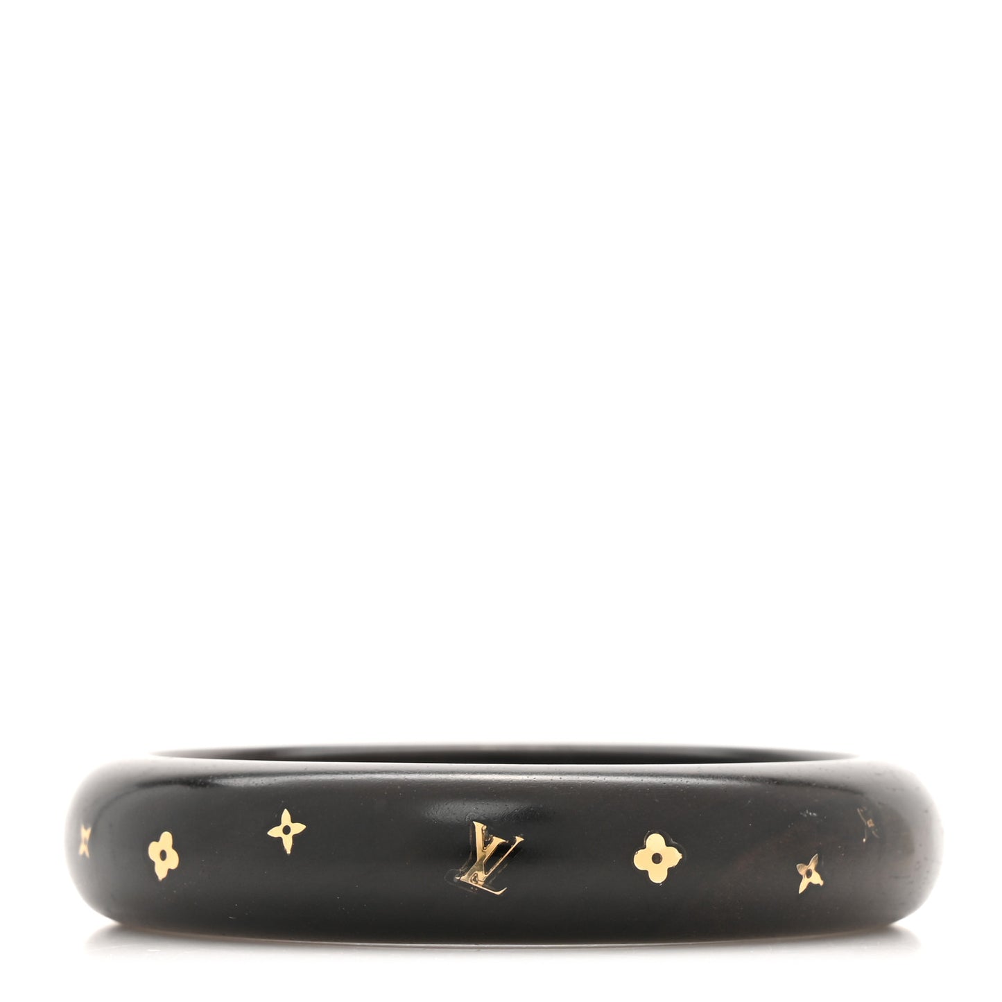 Tiger Wood Brass Silvania Bangle
